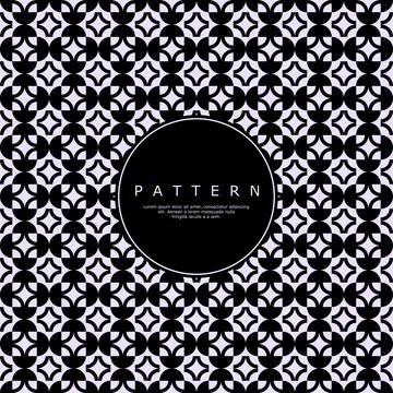 Modern half circle abstract seamless pattern design. Decorative circle pattern. Stock Illustration