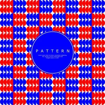 Modern half circle abstract seamless pattern design. Semi rounded pattern vector 스톡 일러스트