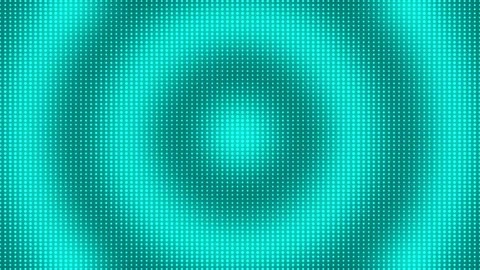 Modern halftone circular dots  ripple pattern Cyan loopable background Video stock 295926256