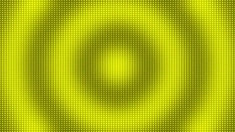 Modern halftone circular dots  ripple pattern Yellow loopable background Stock Footage 295926392