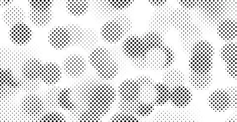 A modern halftone pattern with a distressed, grunge texture, creating a styli Stock Illustration
