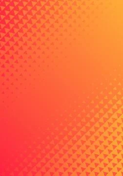 Modern Halftone Pattern Orange Red Vivid Gradient Vertical Background Stock Illustration