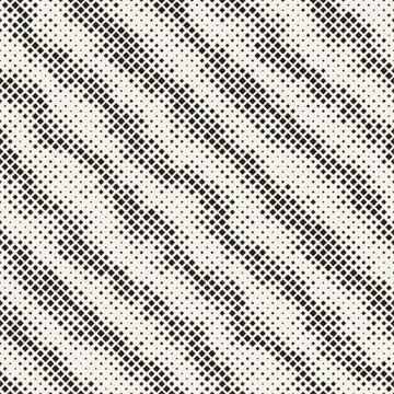 Modern Halftone Texture. Endless Abstract Background With Random Size Squar.. Stock Illustration
