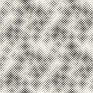 Modern Halftone Texture. Endless Abstract Background With Random Size Squares Stock Illustration