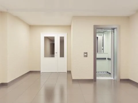 Modern hall interior. Illustrazione stock