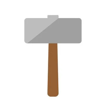 Modern hammer icon. Tool. Vector. Stock Illustration