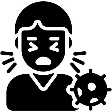 A modern hand drawn icon representing cloud sync refresh Иллюстрация