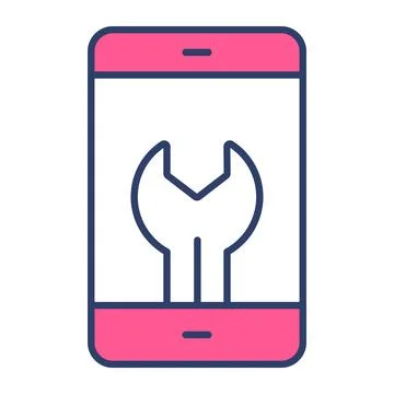 A modern hand drawn icon representing domain search lookup Illustrazione stock