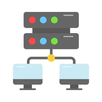 A modern hand drawn icon representing data analysis search. Stock Illustration