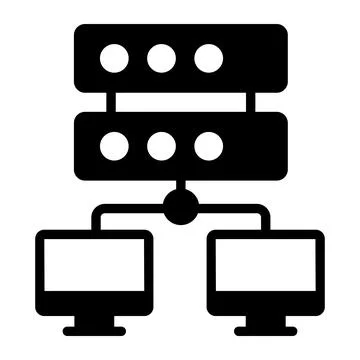 A modern hand drawn icon representing data analysis search. Stock Illustration