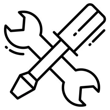 A modern hand drawn icon representing data backup recovery system. Stockillustratie