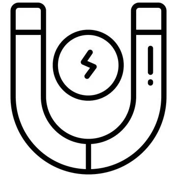 A modern hand drawn icon representing data analysis search. Stock Illustration