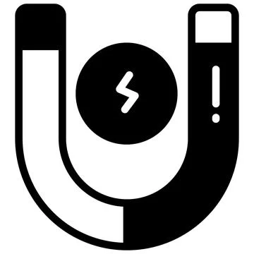 A modern hand drawn icon representing data analysis search. Stock Illustration