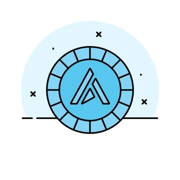 A modern hand drawn icon representing target goal concept Stock Illustration