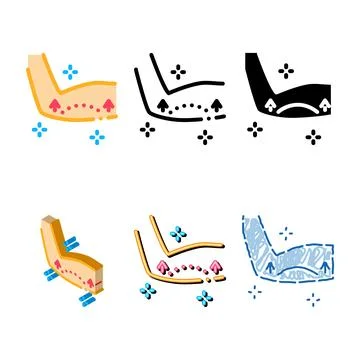 Modern hand lifting icon vector outline Stock Illustration