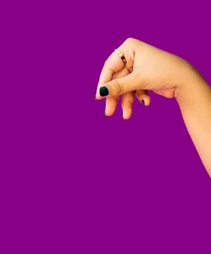 Modern Hand Pose with Negative Space for Product Overlays Stock Photos