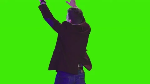 Modern handsome man dancing 스톡 동영상 172581730