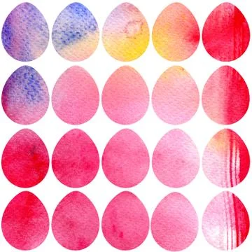 Modern Happy Easter template for greeting card or invitation design with br.. Stock Illustration