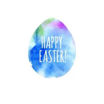Modern Happy Easter template for greeting card or invitation design with br.. Illustrazione stock
