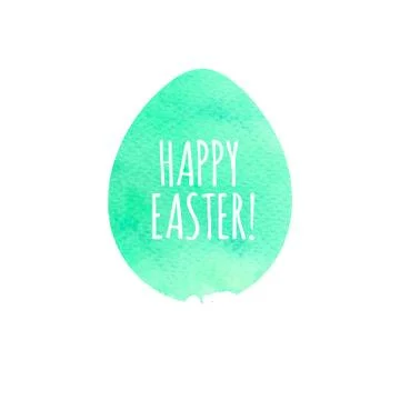 Modern Happy Easter template for greeting card or invitation design with br.. Stock Illustration