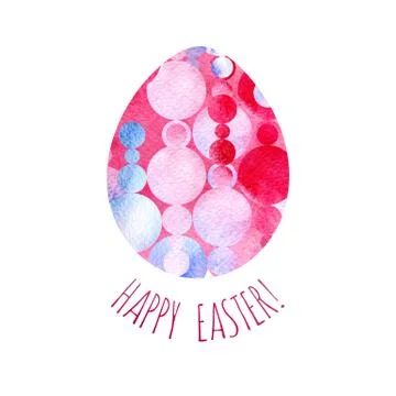 Modern Happy Easter template for greeting card or invitation design with br.. Stock Illustration