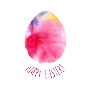 Modern Happy Easter template for greeting card or invitation design with br.. Stock Illustration