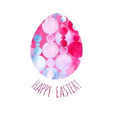 Modern Happy Easter template for greeting card or invitation design with br.. Stock Illustration