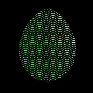 Modern Happy Easter template for greeting card or invitation design with br.. Stock-Illustration