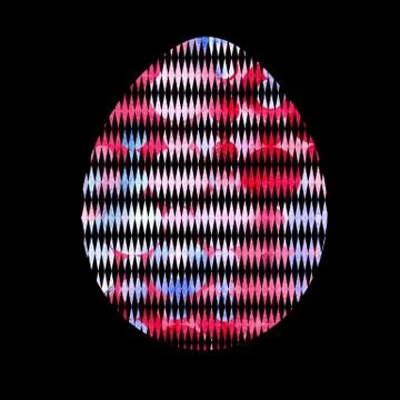 Modern Happy Easter template for greeting card or invitation design with br.. Stock Illustration