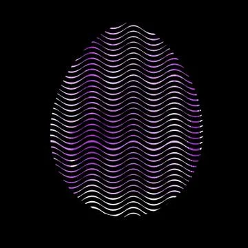 Modern Happy Easter template for greeting card or invitation design with br.. Illustrazione stock