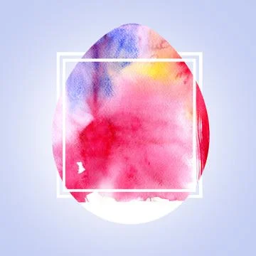 Modern Happy Easter template for greeting card or invitation design with br.. Stock Illustration