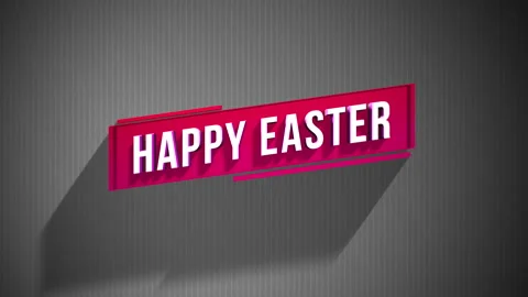 Modern Happy Easter text on grey gradient with lines Видео 229850963