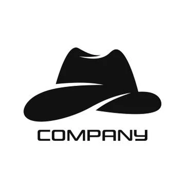 Modern hat logo Stock Illustration