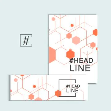 Modern Hexagon Design. Vector background Stock Illustration