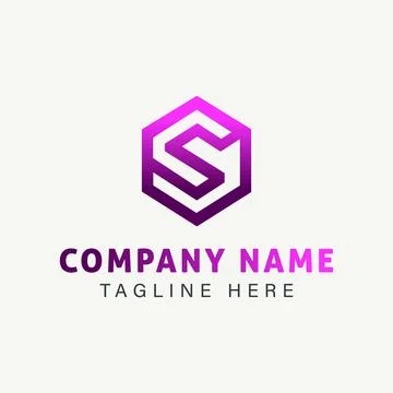 Modern Hexagon Logo Design Template Initial Letter S Tech Brand 스톡 일러스트