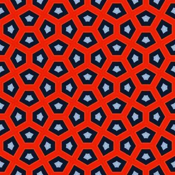 Modern Hexagon Pattern Seamless Background Pattern Stock Illustration