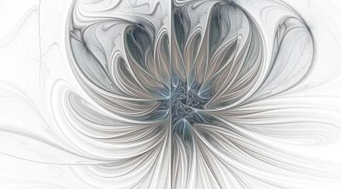Modern high resolution flower background with large exotic looking flower Stock Illustration