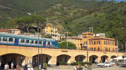 Modern high speed passenger train speeds up. Video stock 54663007