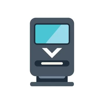 Modern high speed train approaching station platform icon Illustrazione stock