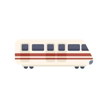 Modern high speed train arriving at station platform Stock Illustration