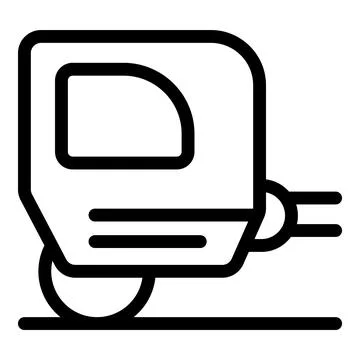 Modern high speed train leaving station platform icon Stock Illustration