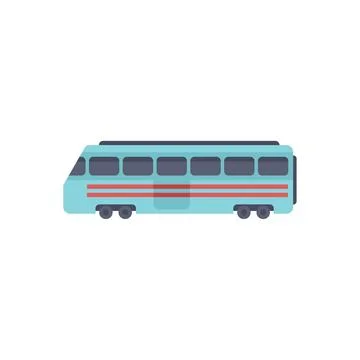 Modern high speed train moving on railway station illustration Stock Illustration