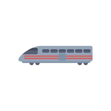 Modern high speed train moving left side view 스톡 일러스트