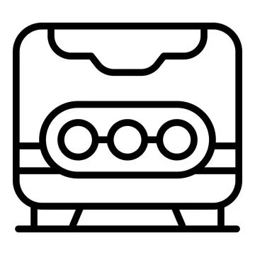 Modern high speed train moving on railway tracks Stock Illustration