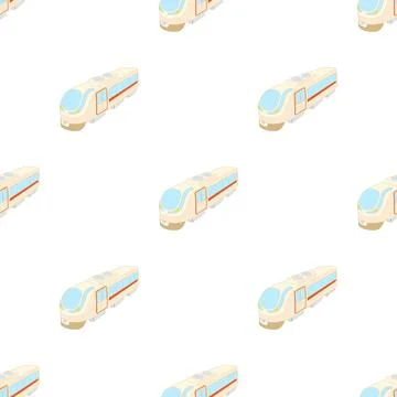 Modern high speed train pattern seamless vector イラスト素材