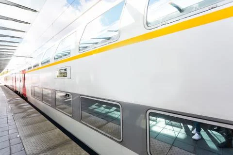 Modern high speed train Stock Photos