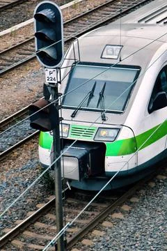 Modern high speed train Stock-Fotos