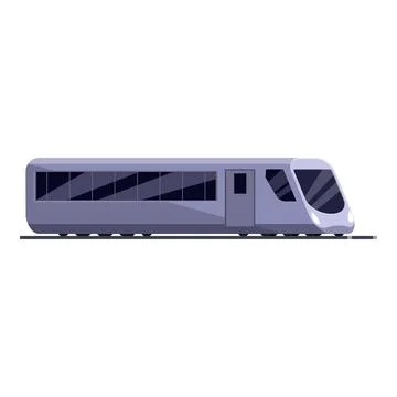 Modern high speed train running on railway track 스톡 일러스트