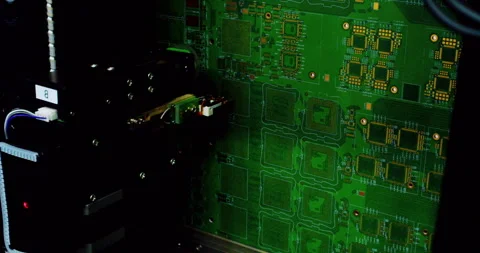Modern high-tech production Video stock 332990712