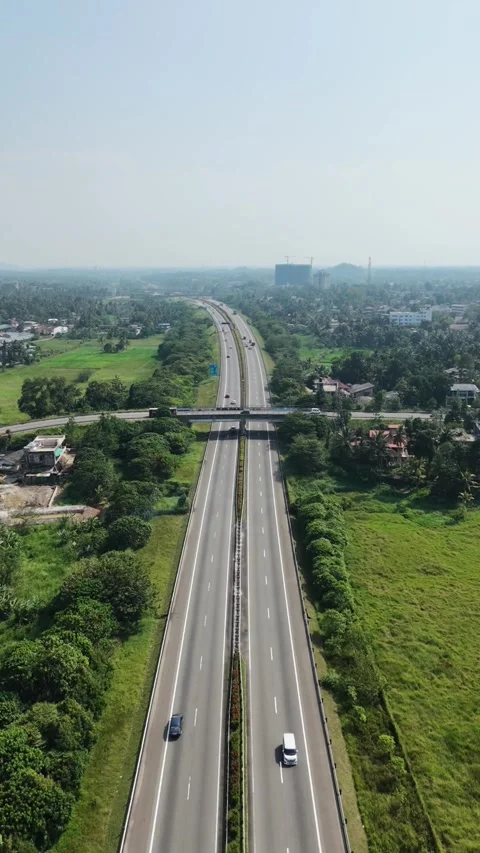 Modern Highway Traffic Motion Stock Footage 329599749